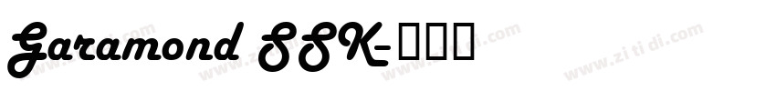 Garamond SSK字体转换
